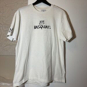 White Jean-Michel Basquiat Graphic T-Shirt